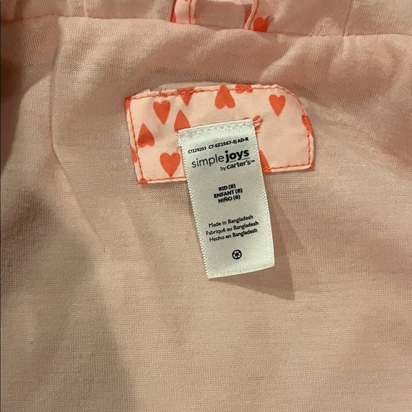 Cat & Jack Light Purple Hooded Jacket and Heart Rain Coat Bundle - Picture 10 of 13